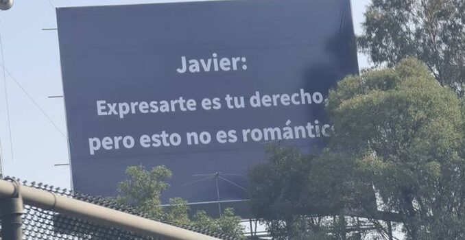 Ya le respondió Laura a Javier en espectaculares