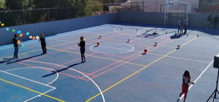 Realiza COMUDEG jornada de limpieza en cancha del Cerro del Gallo