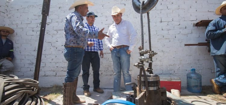 Supervisan obras en pozos de la zona sur