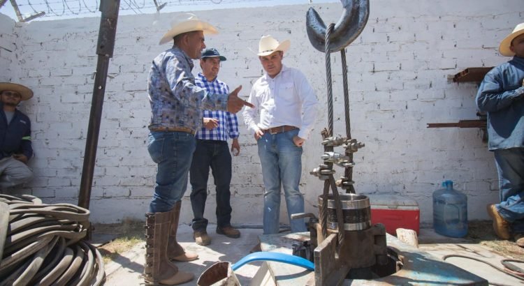 Supervisan obras en pozos de la zona sur