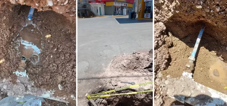Detectan toma clandestina en gasolinera de la capital