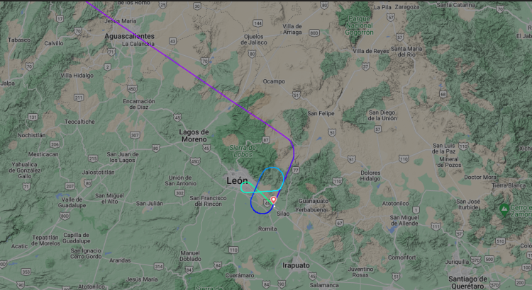 Avión aterriza de emergencia en Guanajuato