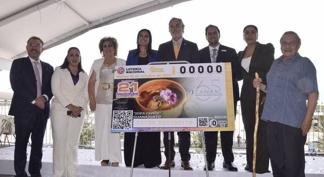 Develan billete de Lotería Nacional con platillo de Guanajuato