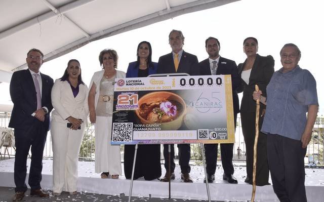 Develan billete de Lotería Nacional con platillo de Guanajuato