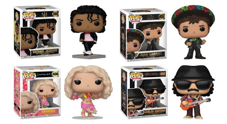 Juan Gabriel, Shakira, Michael Jackson y Carlos Santana tendrán su Funko Pop