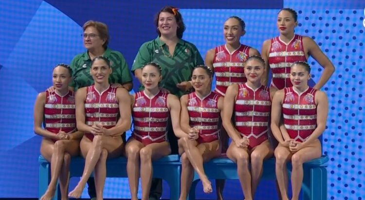 Natación artística de México termina en octavo en su debut en París Natación artística de México termina en octavo en su debut en París