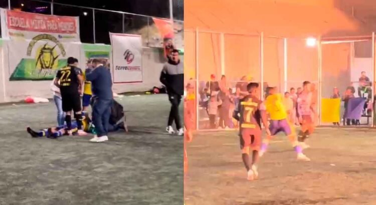 Explota pirotecnia en un partido de fútbol en León; hay 6 lesionados entre ellos un menor de edad