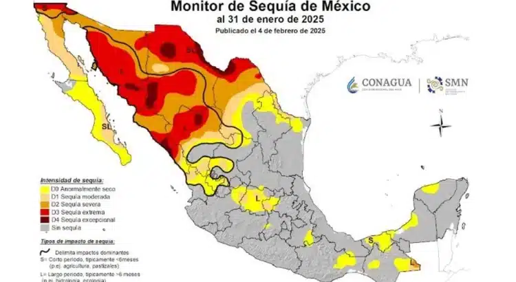 Sequía en México sigue avanzando