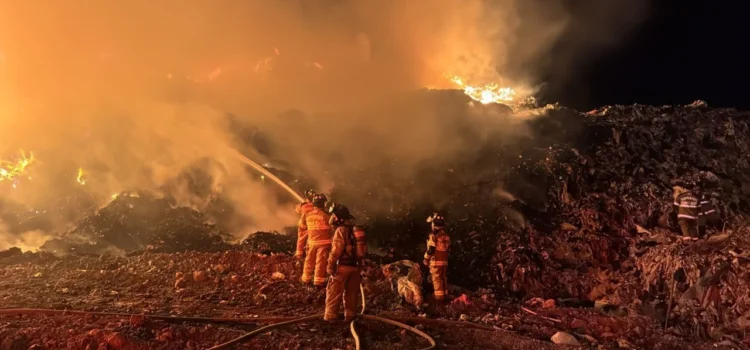Se incendia nuevamente el basurero municipal de Guanajuato capital