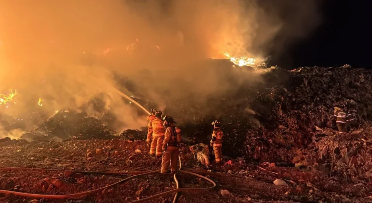 Se incendia nuevamente el basurero municipal de Guanajuato capital