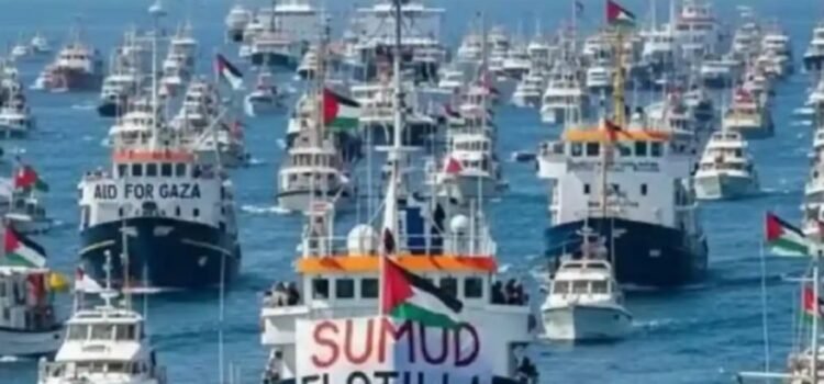 Sigue flotilla internacional avanzando hacia Gaza  pese a intercepción de Israel
