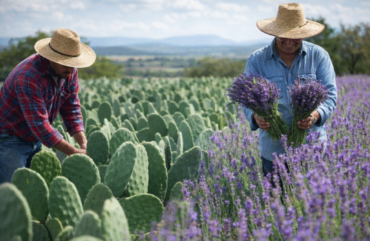 Productores de lavanda y nopal de Guanajuato amplían su alcance al mercado internacional