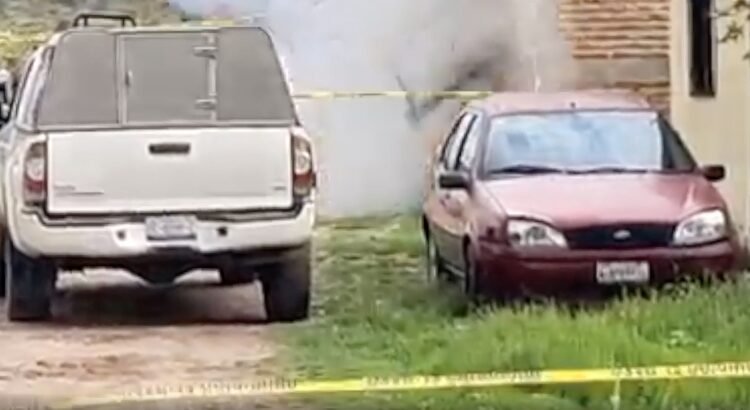 Atentan con explosivo contra vivienda de mando policial en Santiago Maravatío, Guanajuato Atentan con explosivo contra vivienda de mando policial en Santiago Maravatío, Guanajuato