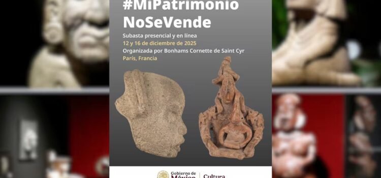 México denuncia que casa de subastas en París ofertará 48 piezas prehispánicas ilícitas