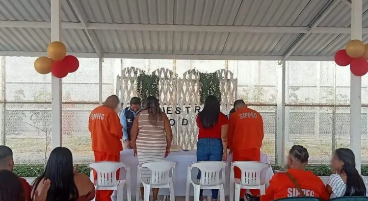 Se realizan 319 matrimonios en centros penitenciarios de Guanajuato durante 2025
